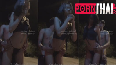 OnlyFans thebazia โดนผัวลากออกมาเย็ดแบบเอาท์ดอร์ โดนจับกระแทกหีรัวๆ แล้วซอยหีเอาท่าหมาจนเสร็จน้ำไหลเยิ้มเลย