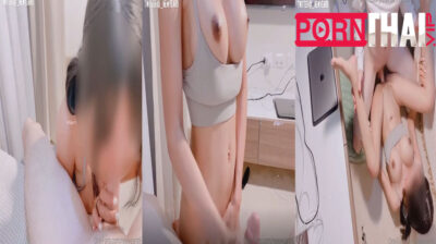 Onlyfans newyearst6 สาวสวยหุ่นดีนมสวย จับกระดอมาอมแล้วชักให้จนเงี่ยน ก่อนโดนควยจับยัดหีแล้วเย็ดท่าหมาร้องครางลั่น